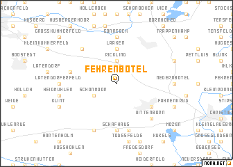 map of Fehrenbötel