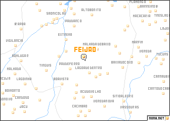map of Feijão