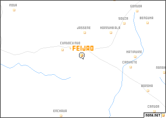 map of Feijão