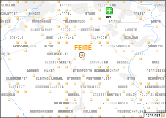 map of Feine