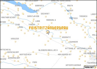 map of Feistritz an der Drau