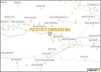 map of Feistritz an der Gail