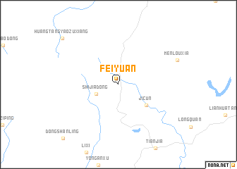 map of Feiyuan