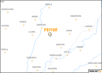 map of Feiyun