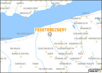 map of Feketebézseny