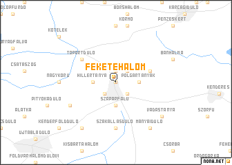 map of Feketehalom