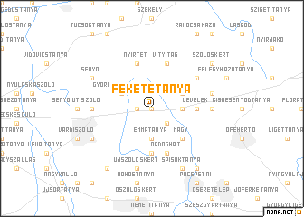 map of Feketetanya