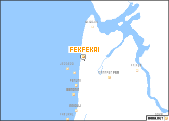 map of Fekfekai