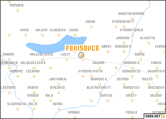 map of Fekišovce