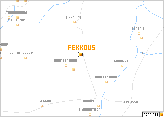 map of Fekkous