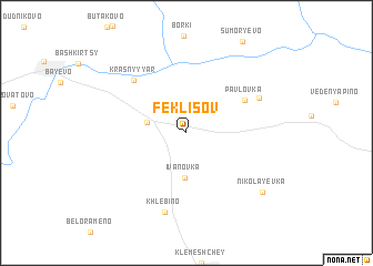 map of Feklisov