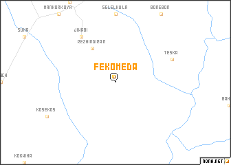 map of Fekʼo Meda