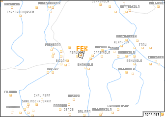 map of Fek