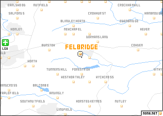 map of Felbridge