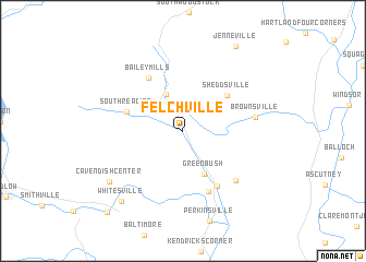 map of Felchville