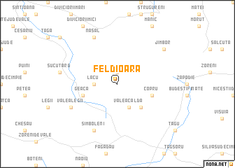 map of Feldioara