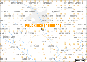 map of Feldkirchen bei Graz