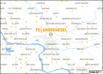 map of Feldmark Wesel