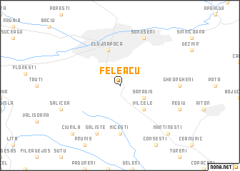 map of Feleacu