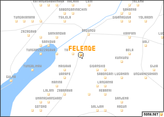 map of Felende