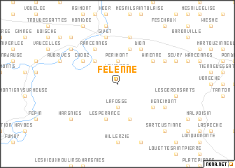 map of Felenne