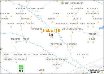 map of Feletto