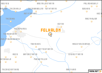 map of Félhalom