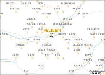 map of Feliceni
