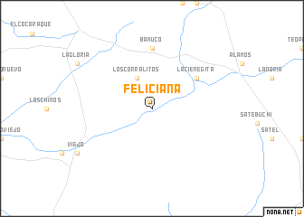 map of Feliciana