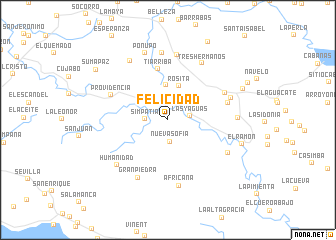 map of Felicidad