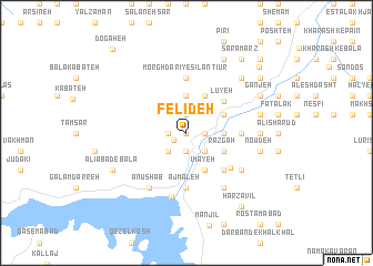 map of Felīdeh