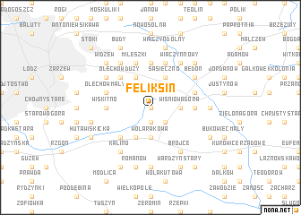 map of Feliksin