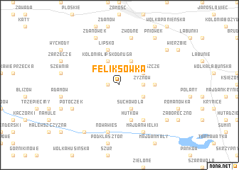 map of Feliksówka