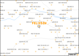 map of Feliksów