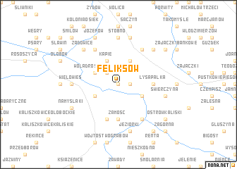 map of Feliksów