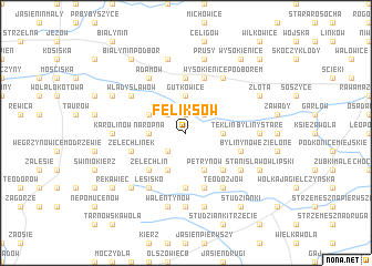 map of Feliksów