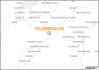 map of Felipe Ángeles