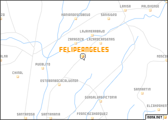 map of Felipe Ángeles