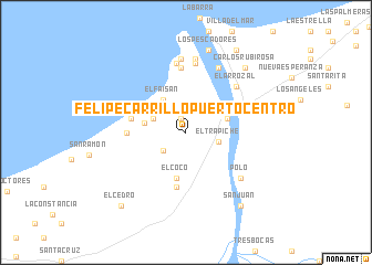 map of Felipe Carrillo Puerto Centro