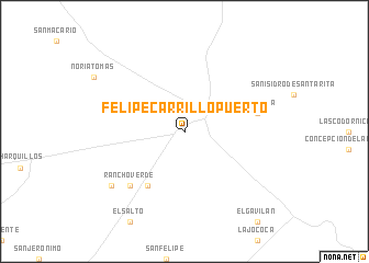 map of Felipe Carrillo Puerto