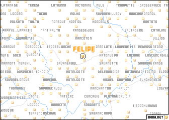 map of Félipé