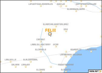 map of Félix