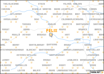 map of Félix