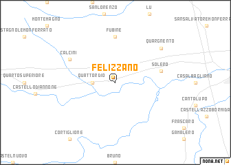 map of Felizzano