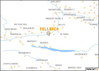 map of Fellbach