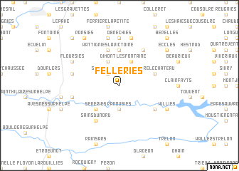 map of Felleries