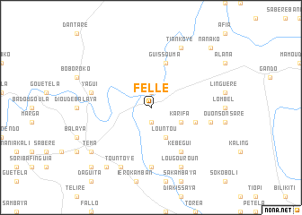 map of Fellé