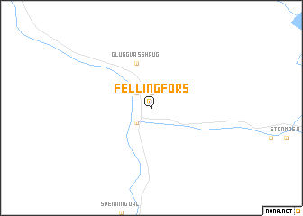 map of Fellingfors