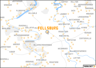 map of Fellsburg