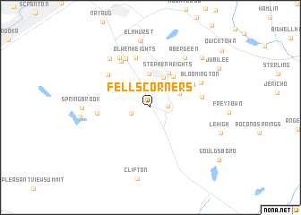 map of Fells Corners